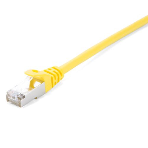 V7 Cavo di rete schermato CAT6 STP 02M Giallo (CAT6 ETHERNET YELLOW STP 2M - RJ45 100 COPPER SNAGLESS)