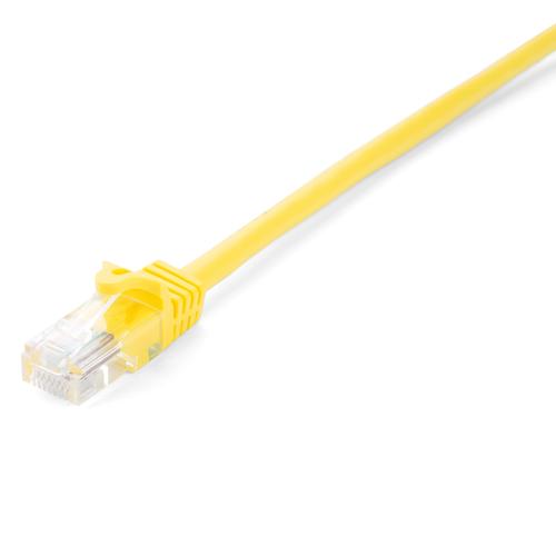 V7 Cavo di rete CAT6 STP 03M Giallo (CAT6 ETHERNET YELLOW UTP 3M - RJ45 100 COPPER SNAGLESS)