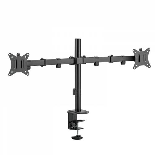 V7 DM1GCD supporto da tavolo per Tv a schermo piatto 81,3 cm [32] Nero Scrivania (DUAL MONITOR CLAMP DESK MOUNT - 81CM/32IN DIS