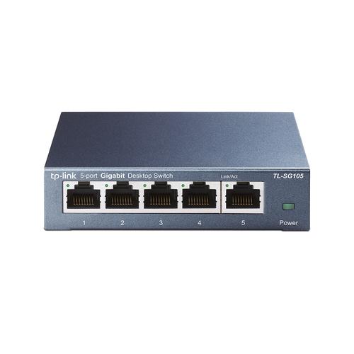 TP-Link TL-SG105 switch di rete Non gestito L2 Gigabit Ethernet (10/100/1000) Nero