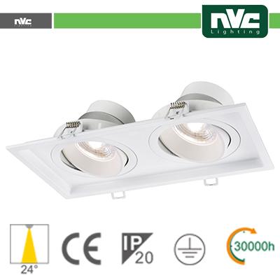 Incasso Multi lampada - 18w (2x9w) 3000k 1440lm 24