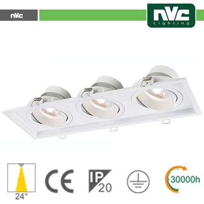 Incasso Multi lampada - 27w (3x9w) 3000k 2160lm 24