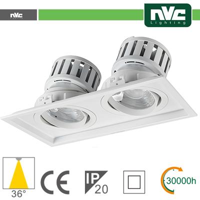 Incasso Multi lampada - 48w(2x24w) 3000k 4270lm 36 PF95