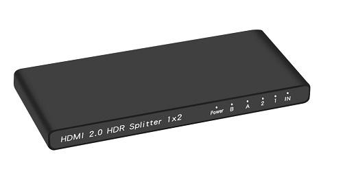 Splitter HDMI 1x2 18G HDMI 2.0 4K2K60Hz con Downscaling