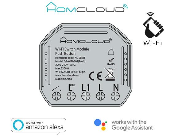 Modulo Pulsante&Interruttore 1CH Wi-Fi da incasso