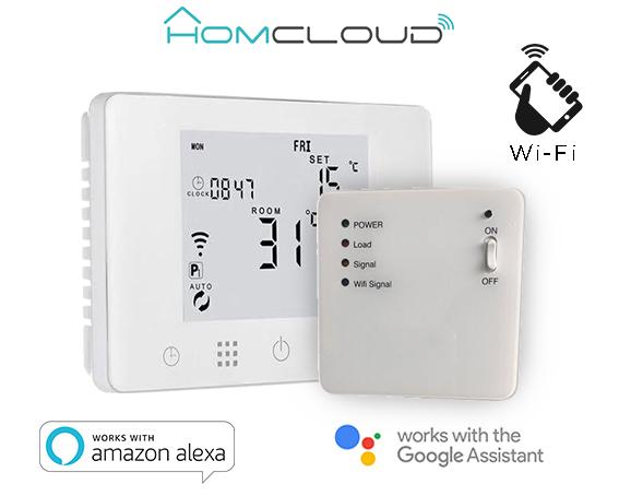 Cronotermostato digitale Homcloud wi-fi con ricevitore RF