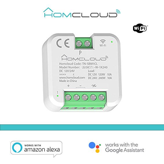 Modulo Pulsante Rel Wi-Fi 12/24V 1CH