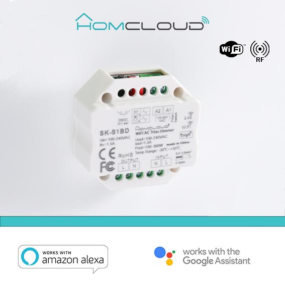 Modulo Smart Dimmer 220V AC Triac 1CHx1.5A Wi-FiRF 2.4G