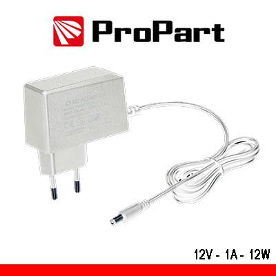 Alimentatore Switching tensione cost 12Vdc 1A (12W) Bianco