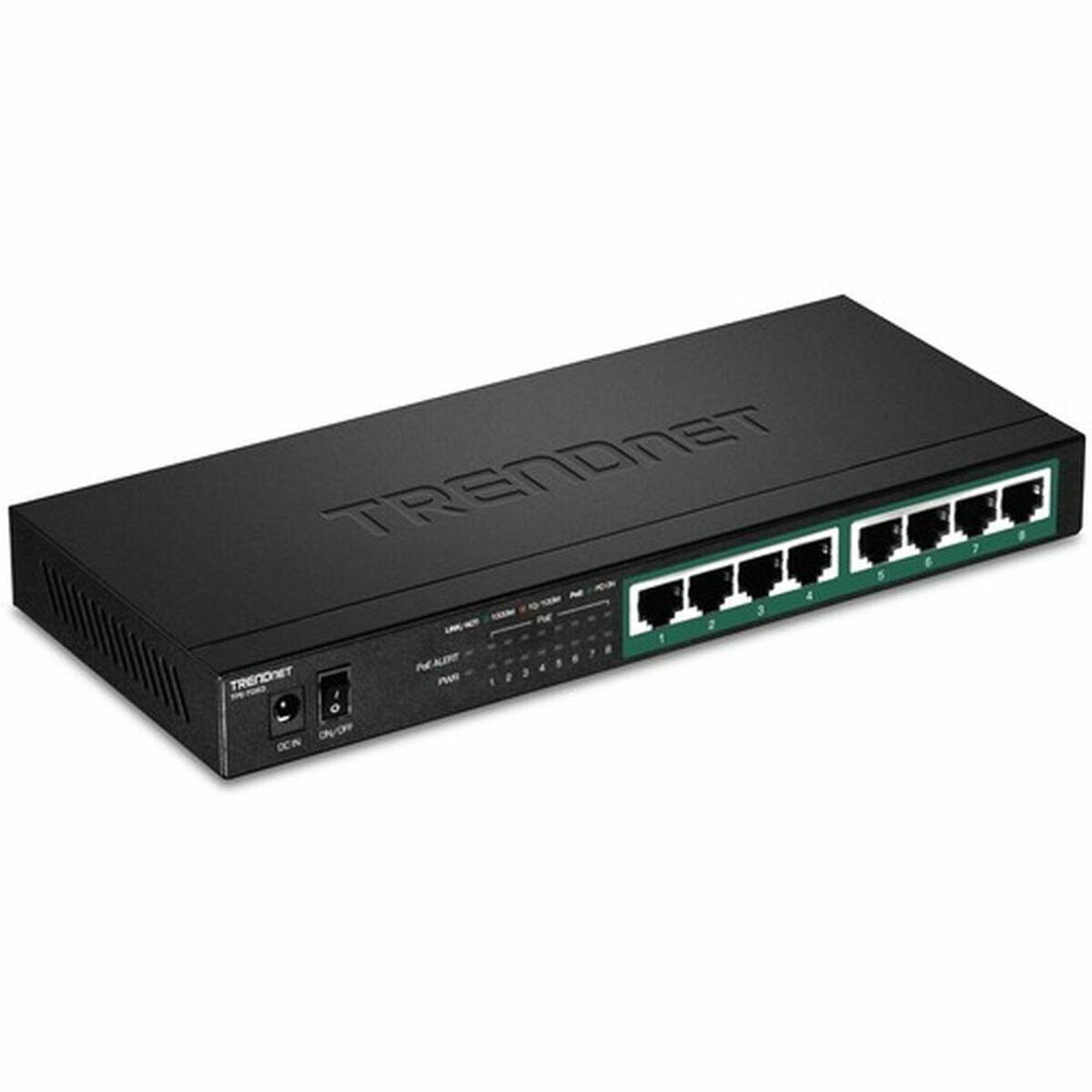 Trendnet TPE-TG83 switch di rete Non gestito Gigabit Ethernet [10/100/1000] Supporto Power over Ethernet [PoE] Nero (8-PORT GIG