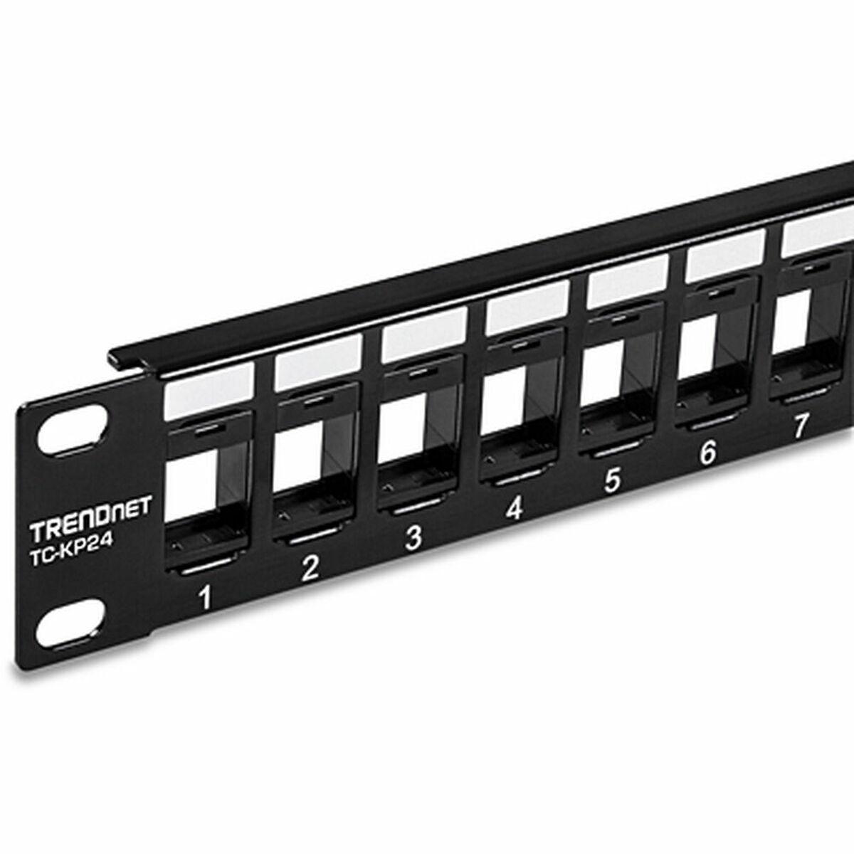 Trendnet TC-KP24 pezzo di pannello 1U (TRENDnet TC-KP24 24-Port Blank Keystone Shielded 1U Patch Panel [2Years warranty])