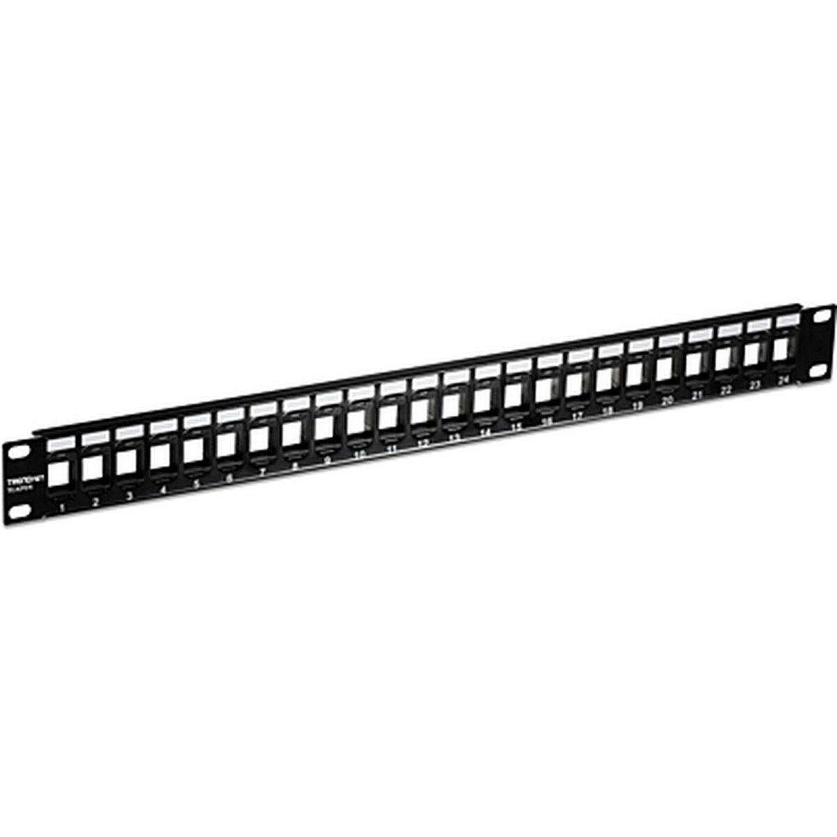 Trendnet TC-KP24 pezzo di pannello 1U (TRENDnet TC-KP24 24-Port Blank Keystone Shielded 1U Patch Panel [2Years warranty])