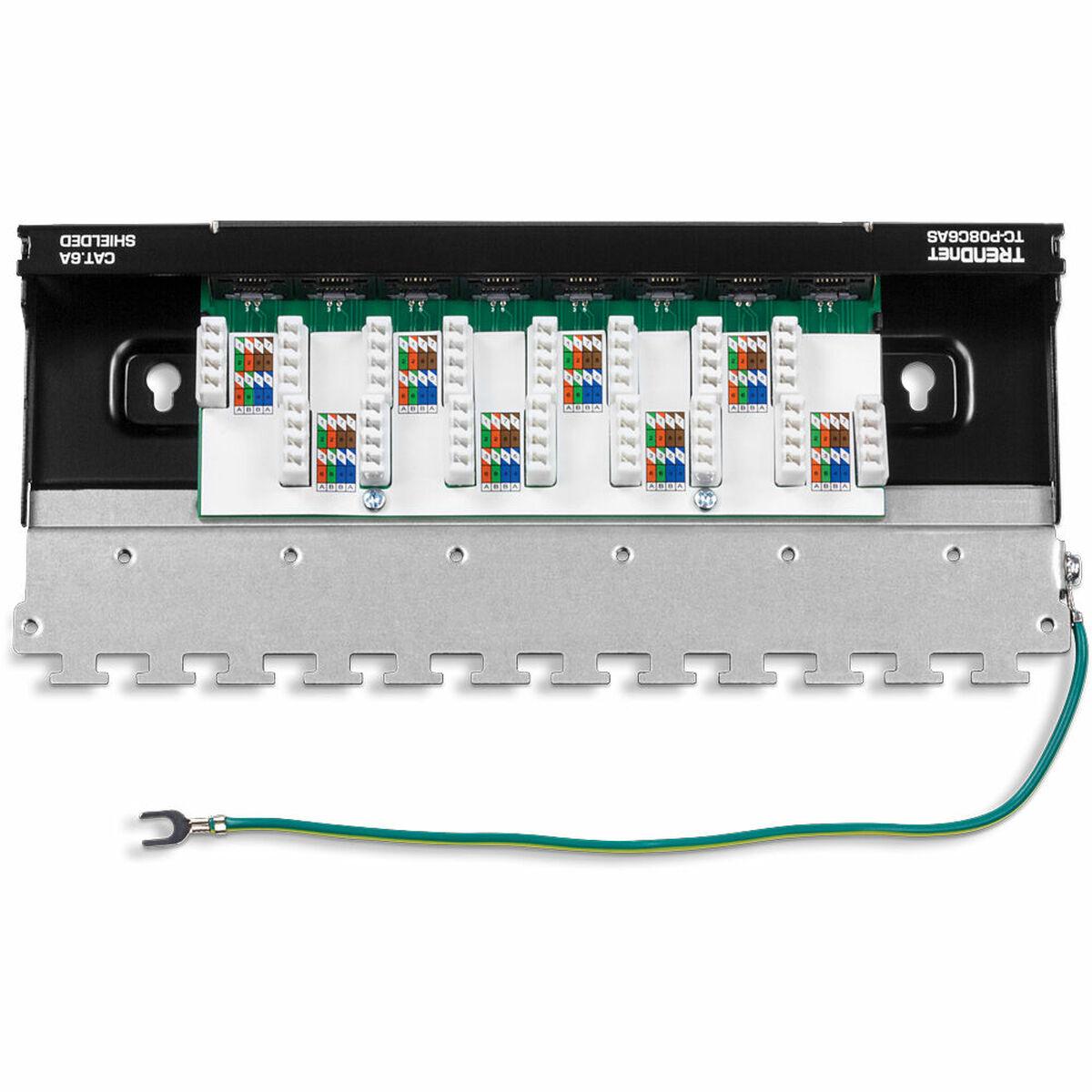 8-PORT CAT6A SHIELDED WALL