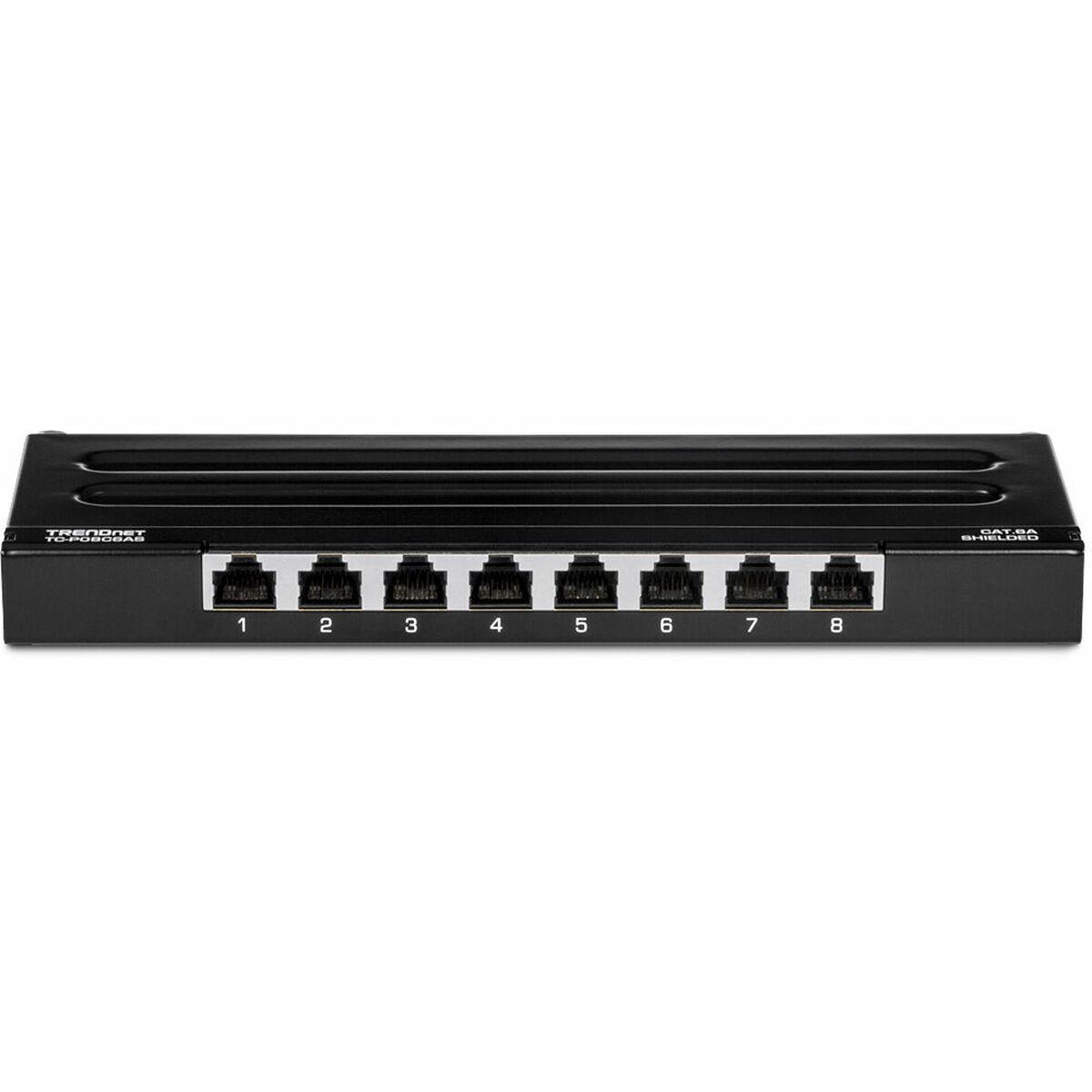 8-PORT CAT6A SHIELDED WALL