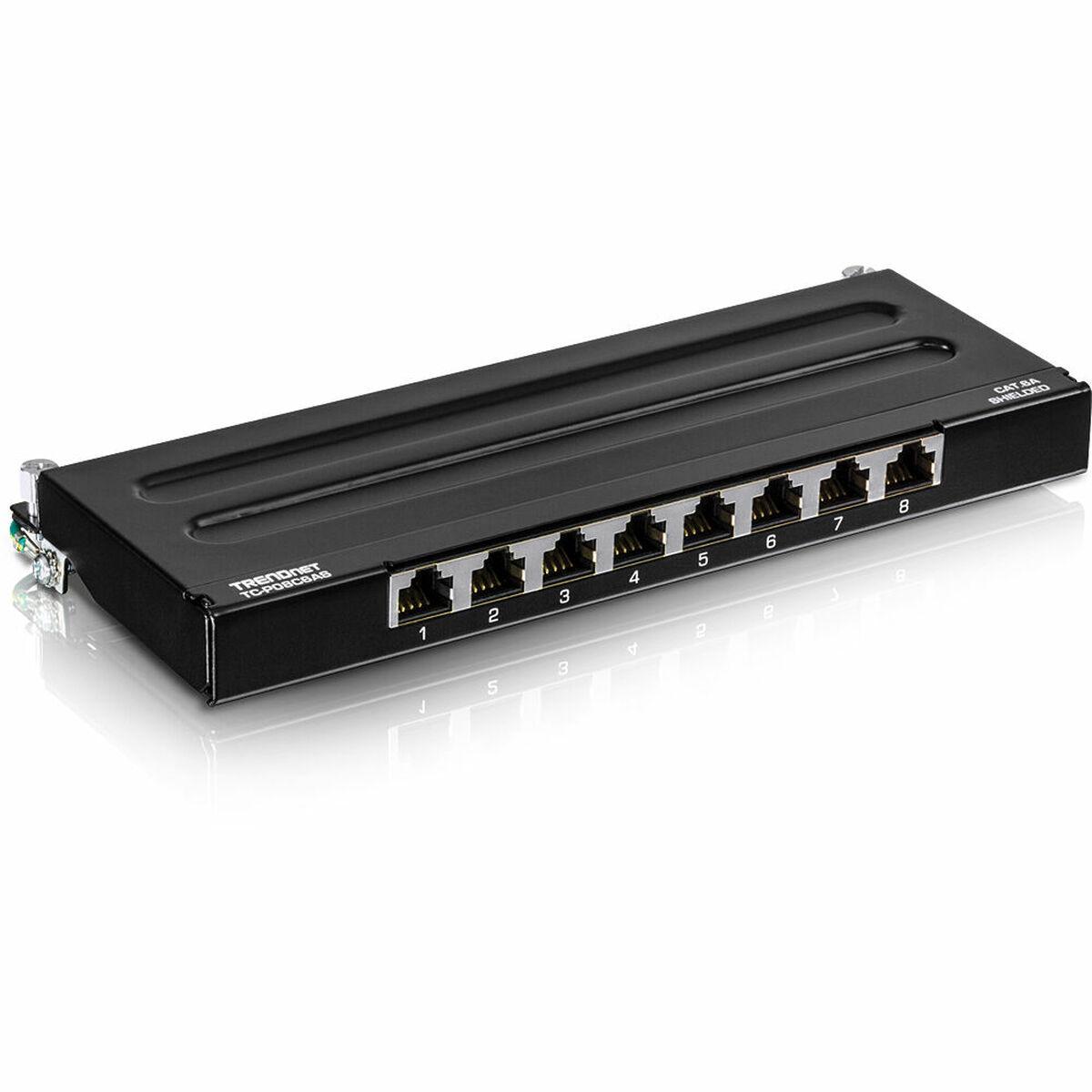 8-PORT CAT6A SHIELDED WALL