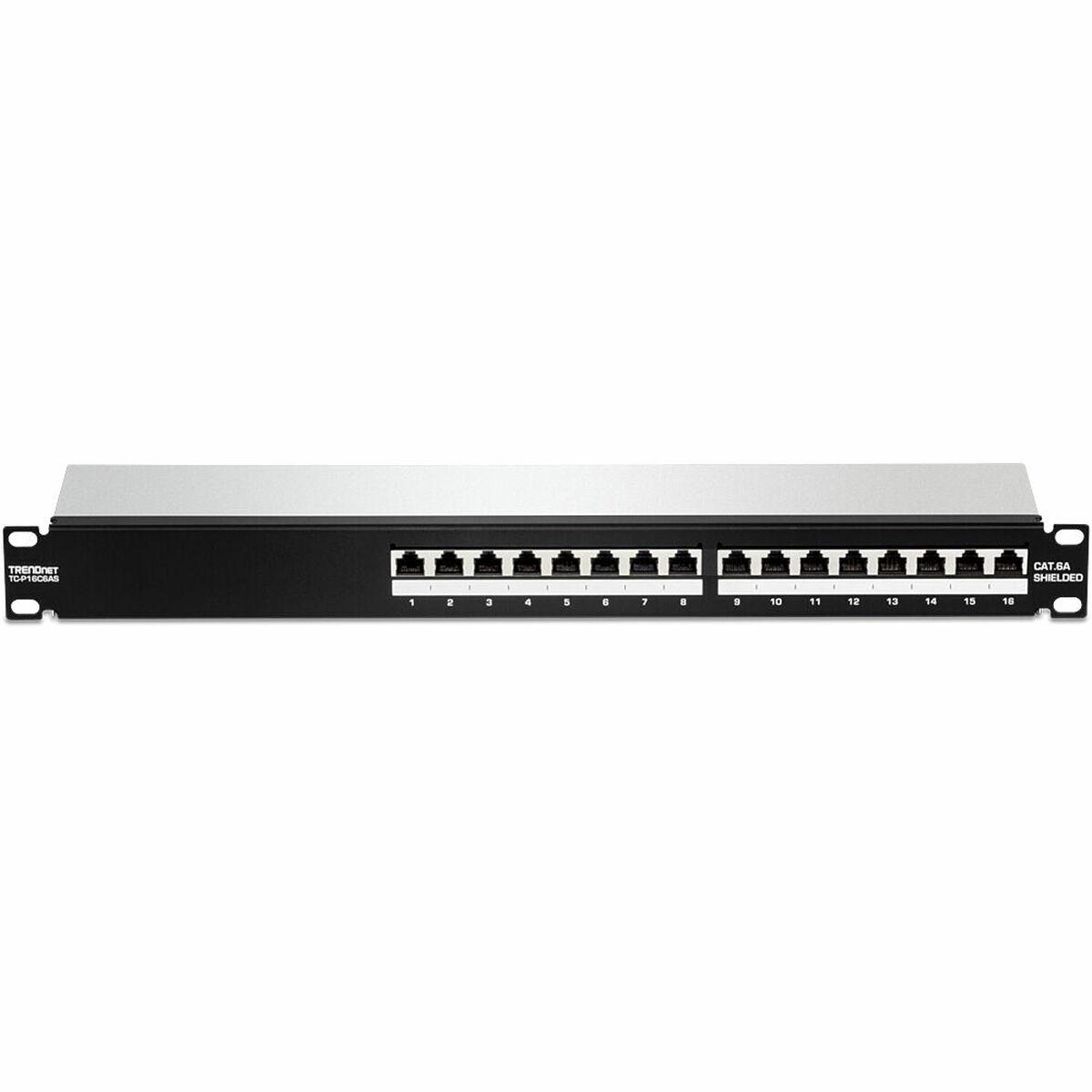 Trendnet TC-P16C6AS pezzo di pannello 1U (16-PORT CAT6A SHIELDED - PATCH PANEL)