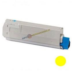 TONER COMPATIBILE OKI 43487709 PER OKI SERIE C8600 C8800 - 12.000 PAGINE - GIALLO