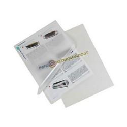 100 POUCHES - FORMATO A7 - 75x105 - 500 MICRON - BUSTE PER PLASTIFICAZIONE - LUCIDA