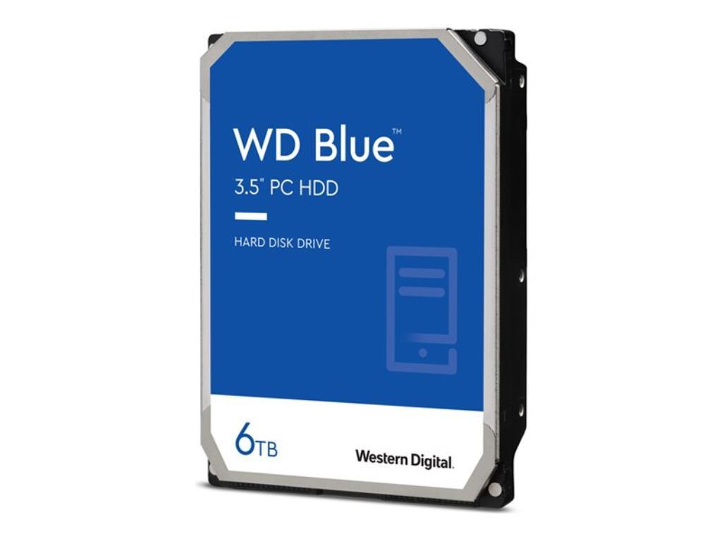 Hard Disk Western Digital Blue - 3,5" 6TB - 5400rpm - SATA 6Gbps - 256MB - CMR