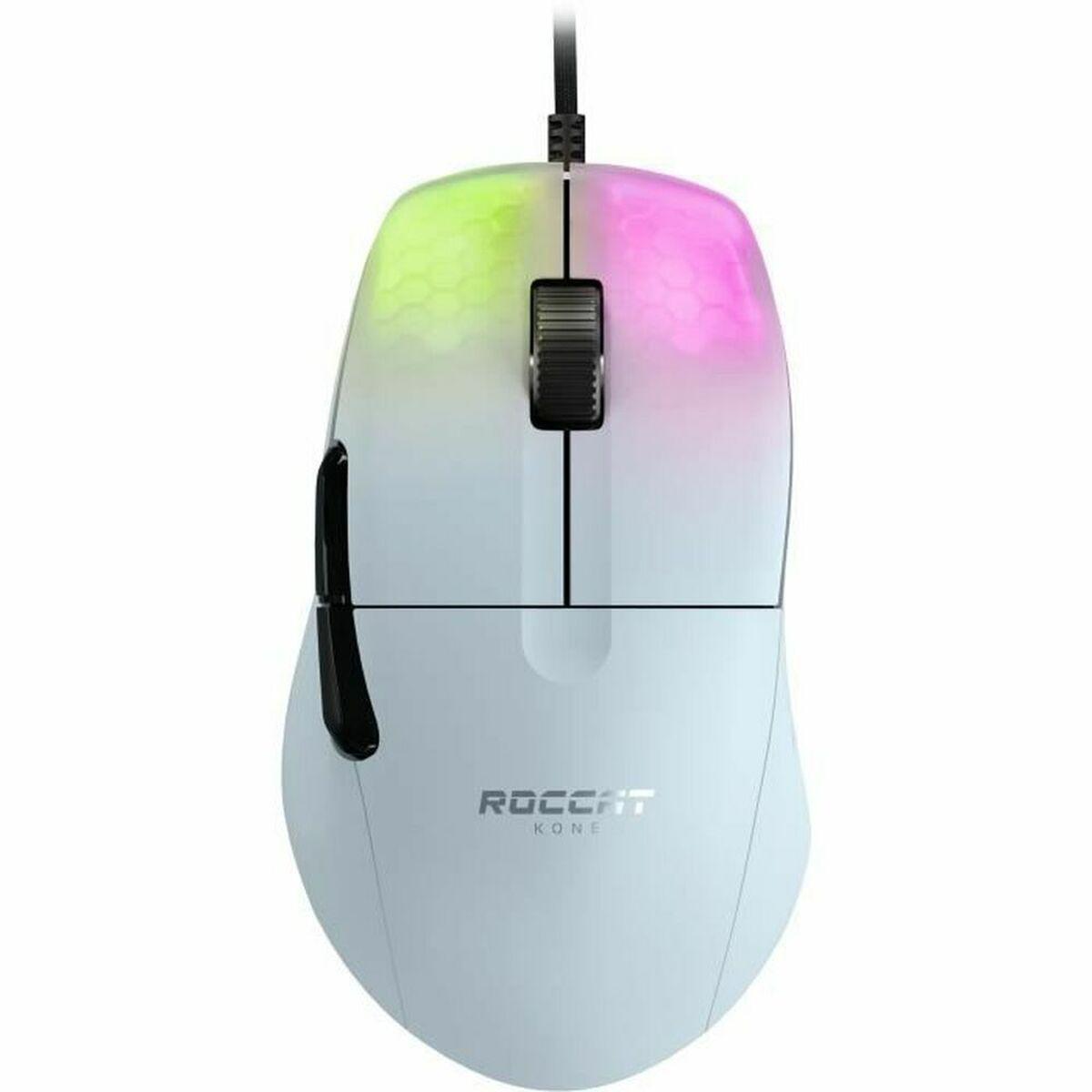 Mouse da gioco cablato ROCCAT Kone Pro bianco ROC-11-405-02