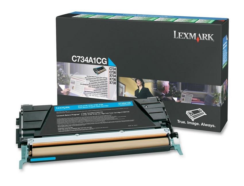 LEXMARK C/X734,746,X738 Cyn Rtn 6K Cartrige -( Product Line - Enterprise )- C734A1CG