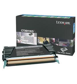 LEXMARK C/X736,X738 Blk Rtn 12K Cartrige -( Product Line - Enterprise )- C736H1KG