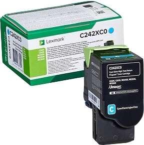 Lexmark C242XC0 cartuccia toner 1 pz Originale Ciano (C242XCO CYAN EHY RETN CART)