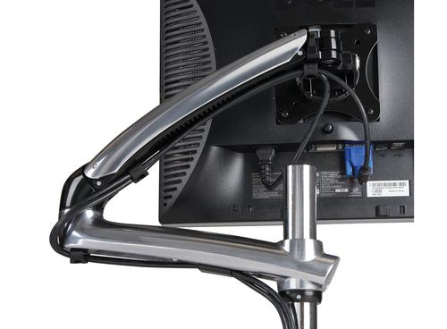 Peerless LCT620A-G supporto da tavolo per Tv a schermo piatto 73,7 cm [29] Scrivania Nero, Argento (LCT620AG - Desktop Monitor