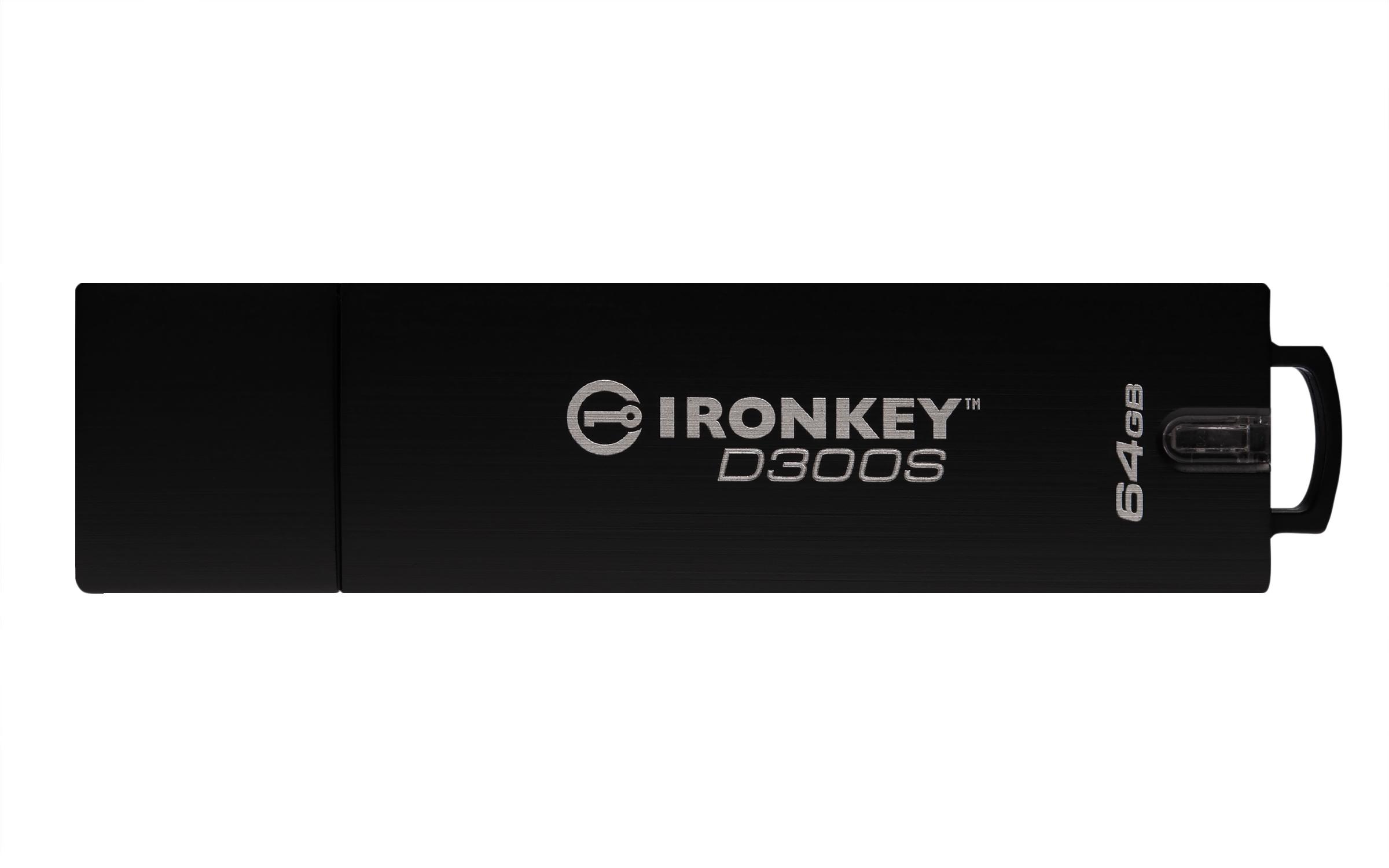 Kingston Technology IronKey Drive USB con crittografia AES 256 XTS D300S da 64GB