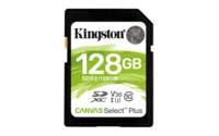 Kingston Technology Scheda SDXC Canvas Select Plus 100R C10 UHS-I U3 V30 da 128GB (Kingston Canvas Select Plus V30 128GB SD Cla