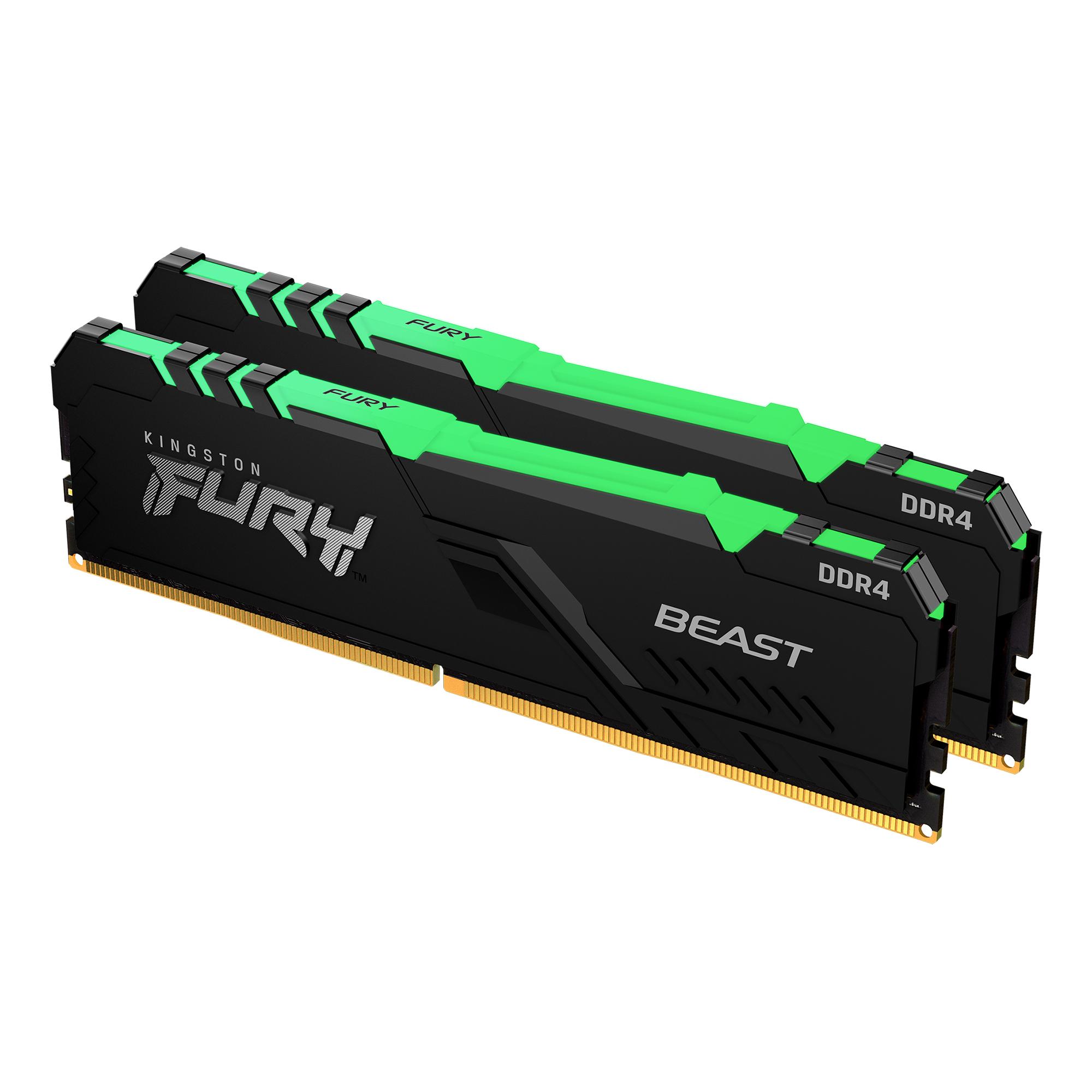 Kingston Technology FURY Beast RGB memoria 16 GB 2 x 8 GB DDR4 2666 MHz