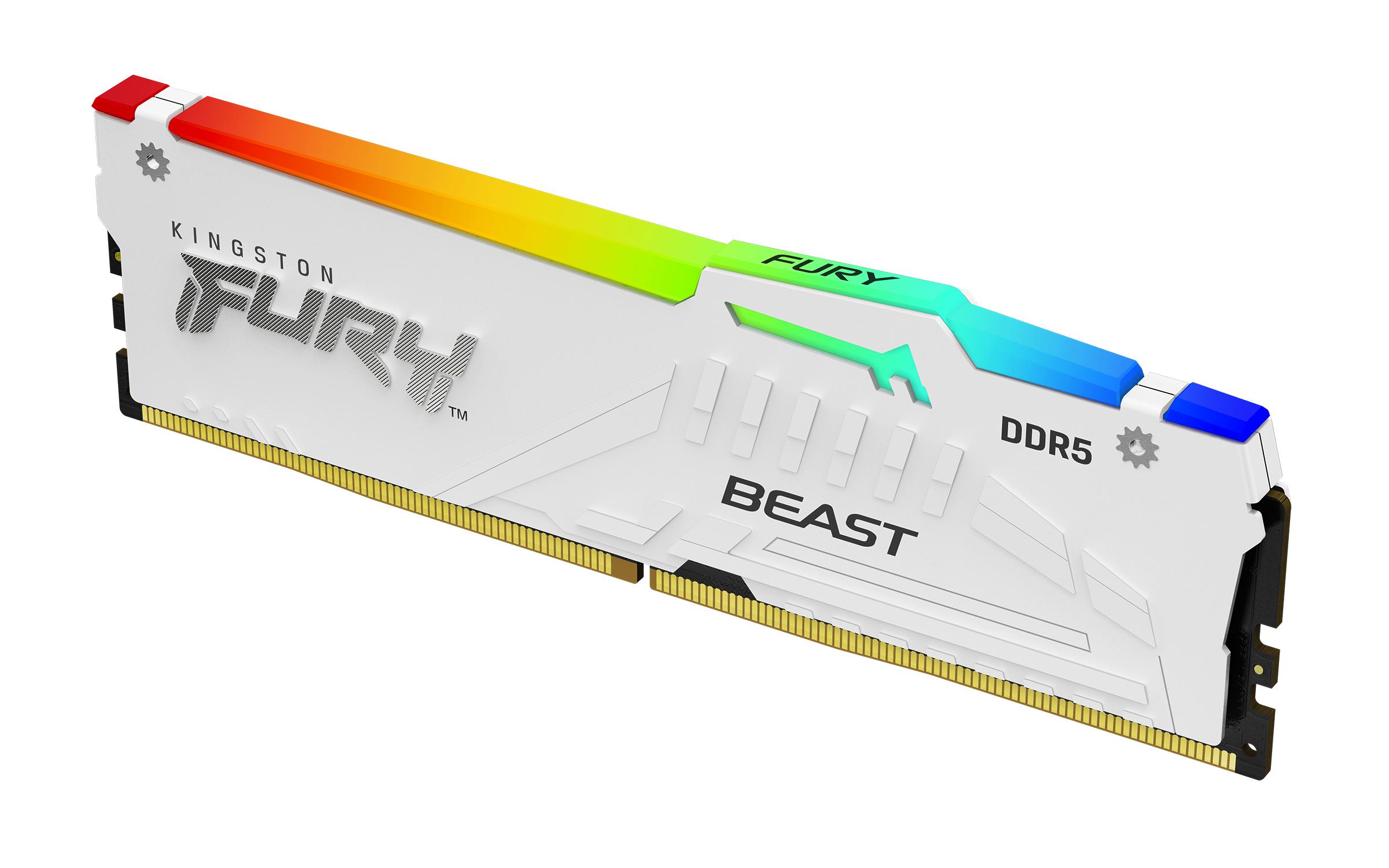 DIMM FURY BEAST WHITE RGB XMP