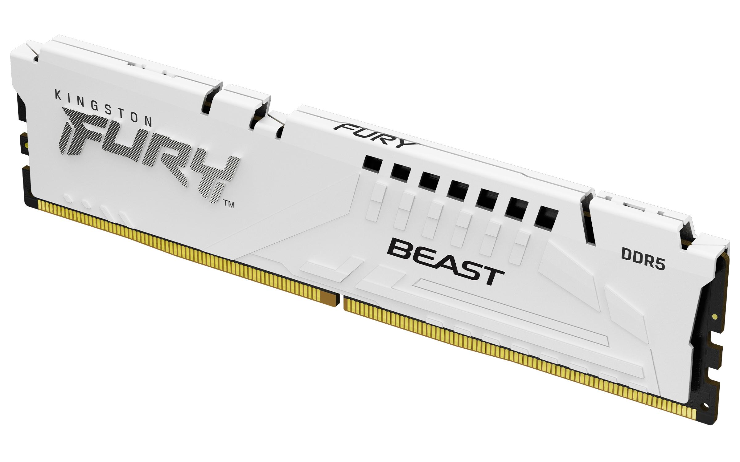 Kingston Technology FURY Beast 16 GB 5200 MT/s DDR5 CL40 DIMM White XMP