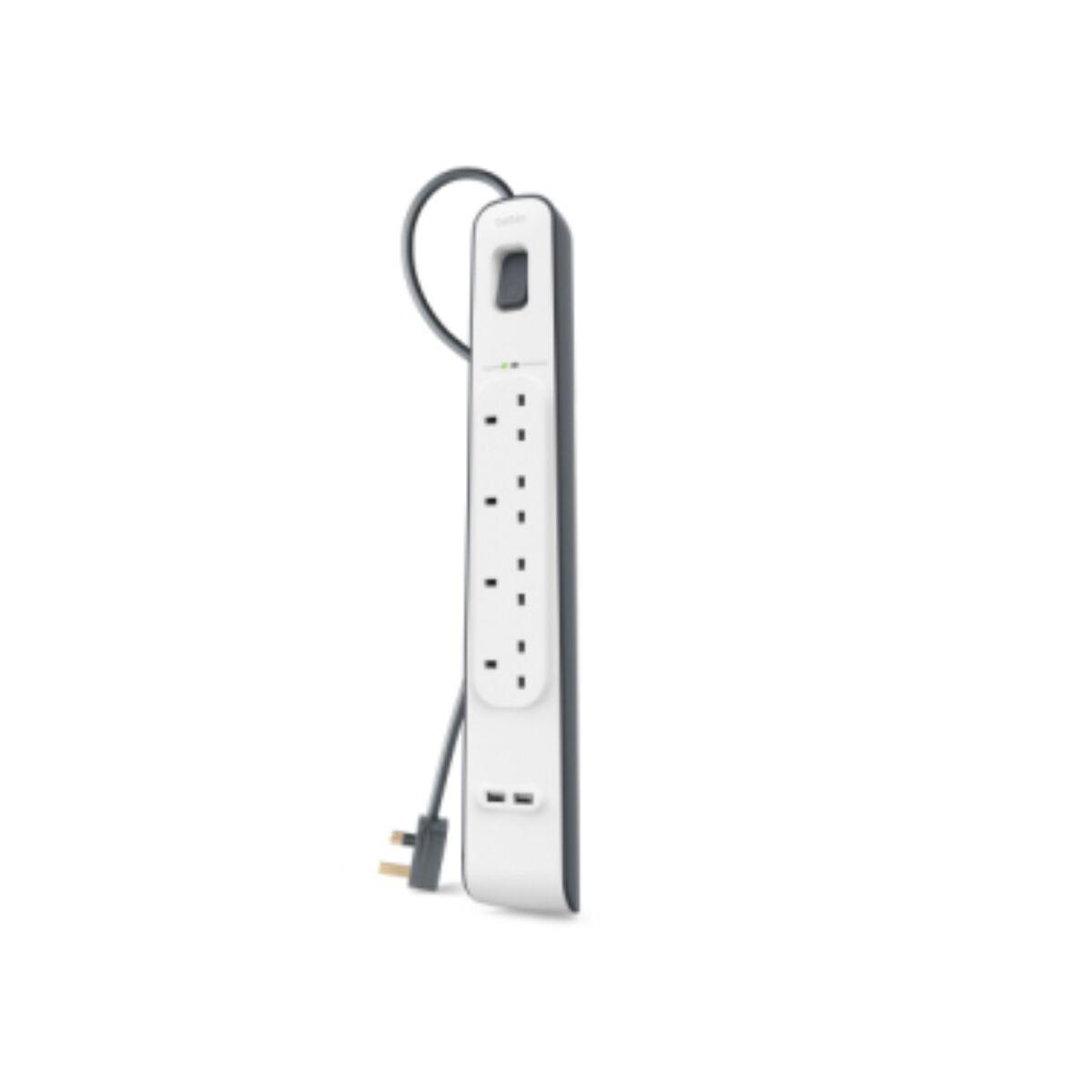 Belkin BSV401VF2M protezione da sovraccarico Bianco 4 presa(e) AC 2 m