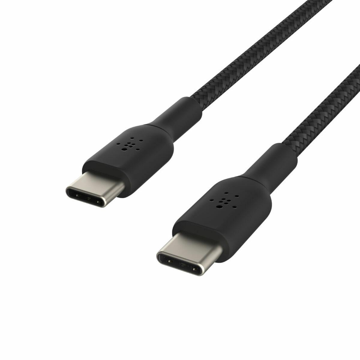 Belkin CAB004BT1MBK cavo USB 1 m USB C Nero (USB-C TO USB-C BRAIDED 1M BLK)