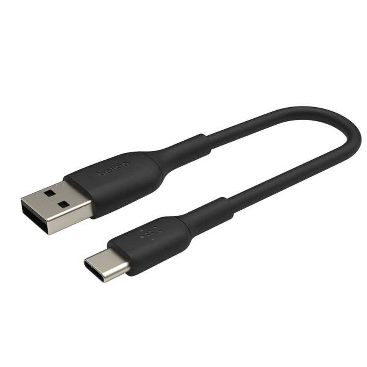 Belkin CAB001BT0MBK cavo USB 0,15 m USB A USB C Nero (USB-C/USB-A CABLE - PVC 15CM BLACK)