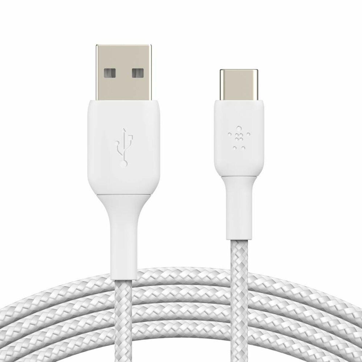 BELKIN CBLE USB-C À GAINE TRESSÉE (CBLE DE RECHARGE BOOST CHARGE USB-C VERS USB CBLE USB TYPE-C POUR NOTE10 S10 PIXEL 4 IPAD