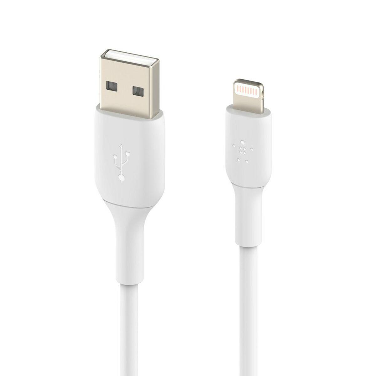 Belkin CAA001BT0MWH cavo Lightning 0,15 m Bianco (LIGHTNING BLADE/SYNC CABLE - PVC MFI 15CM WHITE)