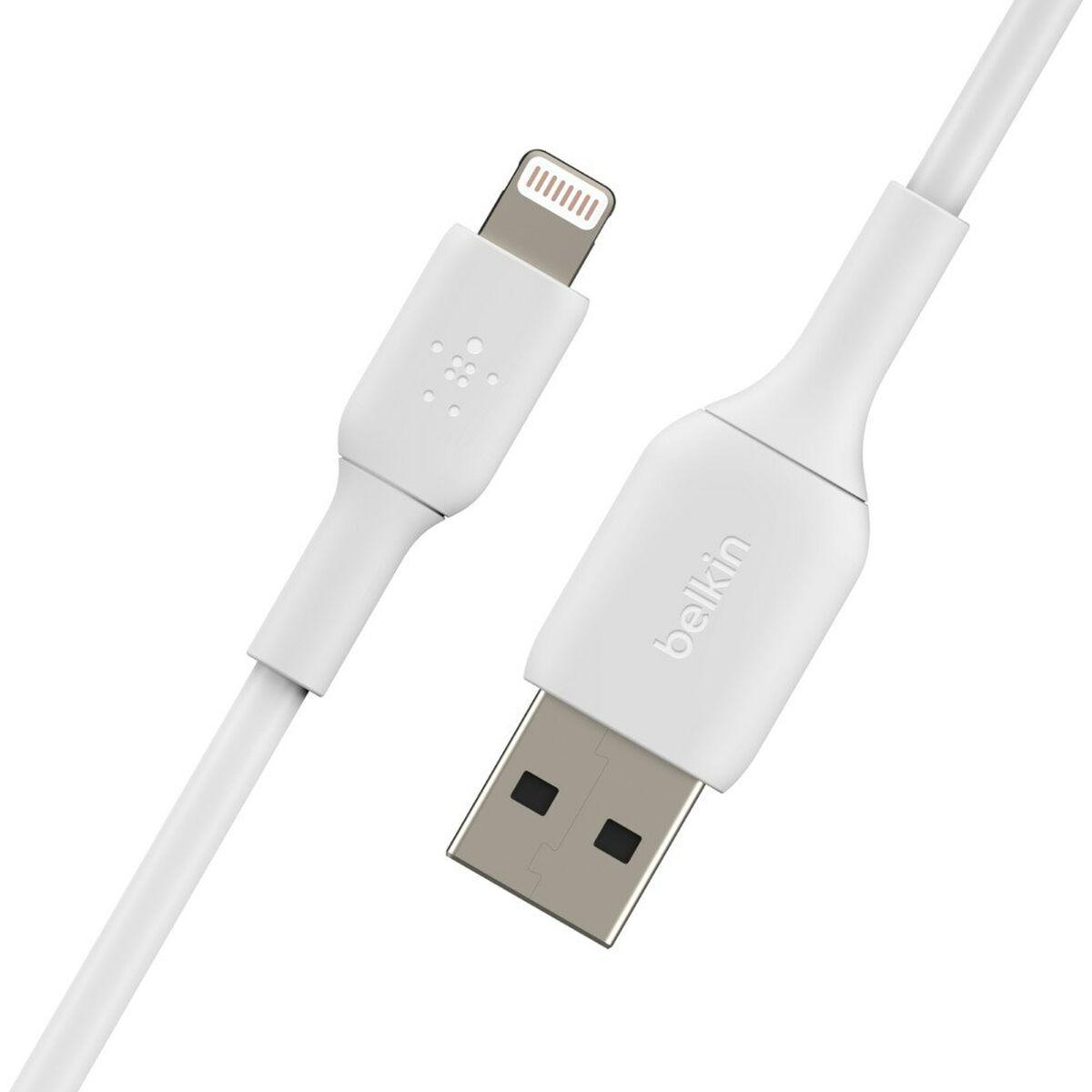 Belkin CAA001BT0MWH cavo Lightning 0,15 m Bianco (LIGHTNING BLADE/SYNC CABLE - PVC MFI 15CM WHITE)