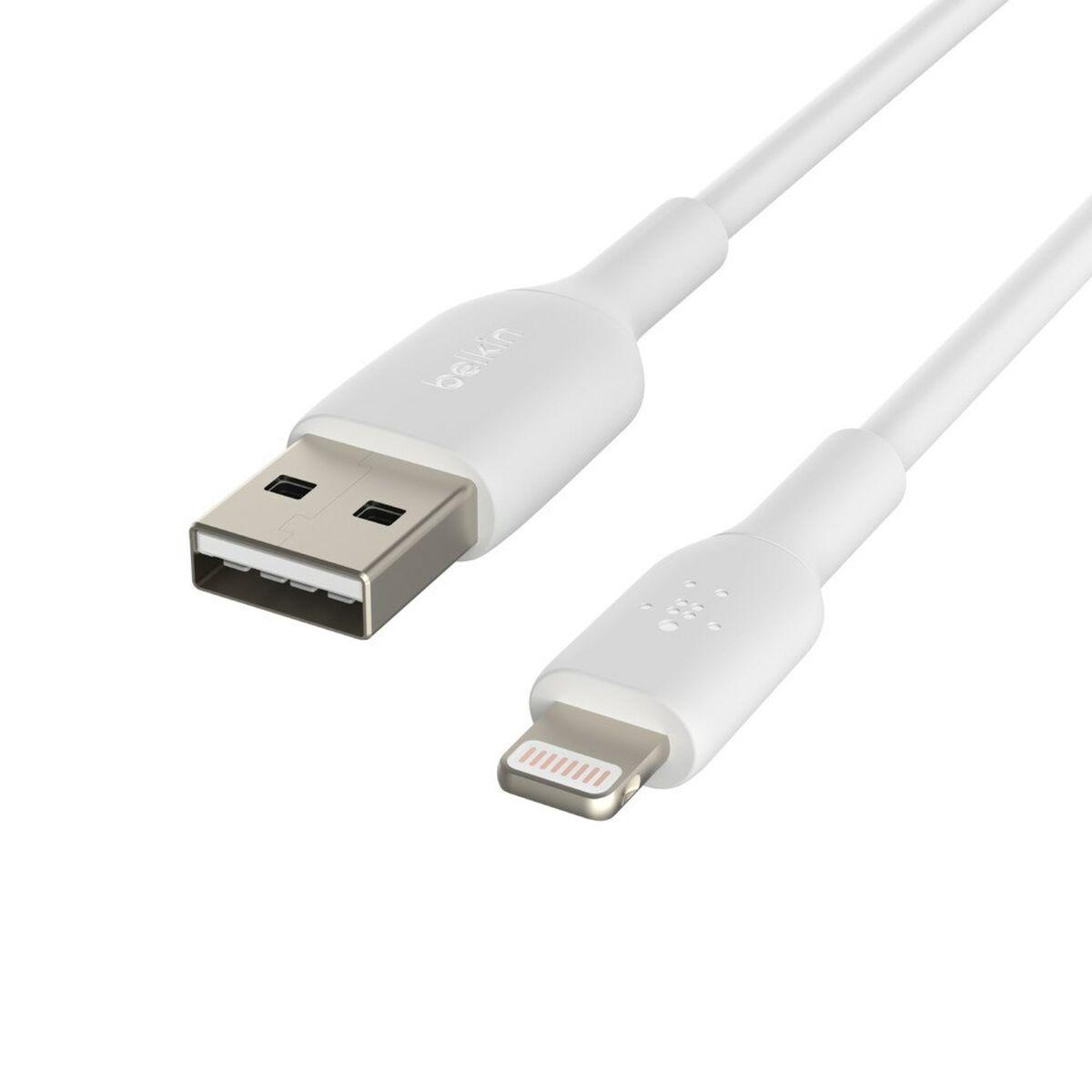 Belkin CAA001BT0MWH cavo Lightning 0,15 m Bianco (LIGHTNING BLADE/SYNC CABLE - PVC MFI 15CM WHITE)