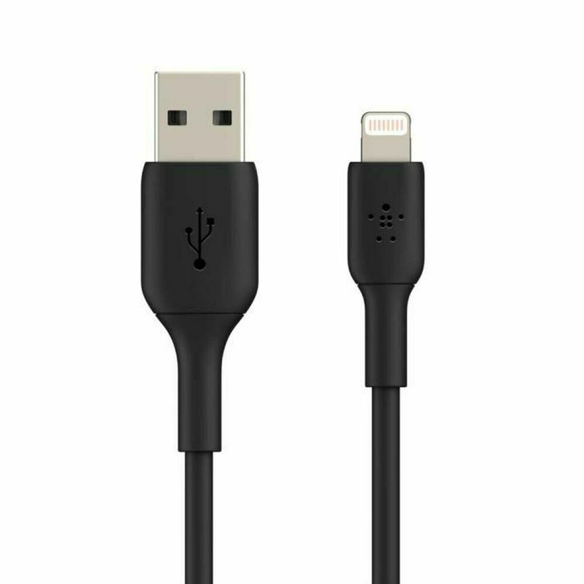 Belkin CAA001BT1MBK cavo Lightning 1 m Nero (LIGHTNING BLADE/SYNC CABLE - PVC MFI 1M BLACK)