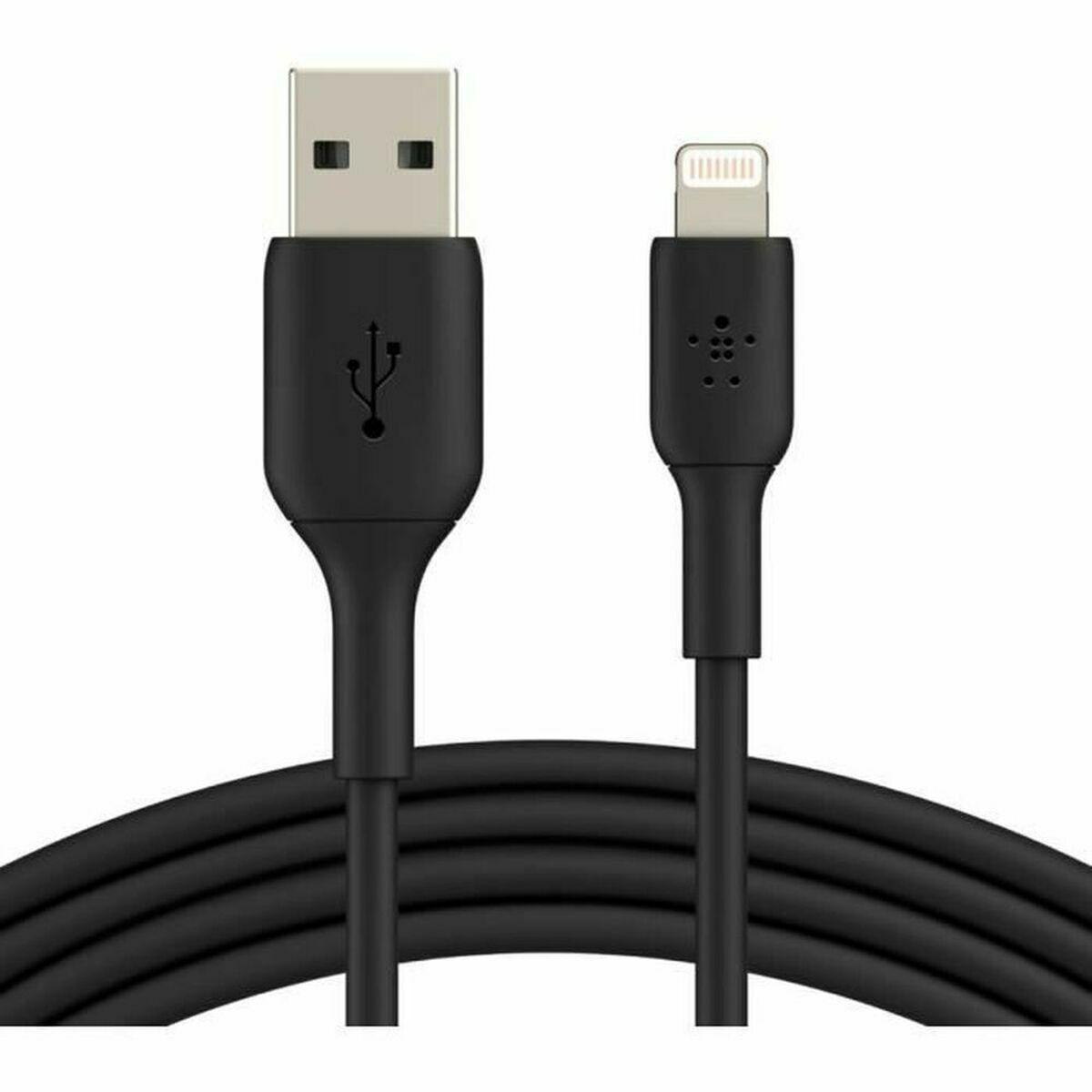 Belkin CAA001BT1MBK cavo Lightning 1 m Nero (LIGHTNING BLADE/SYNC CABLE - PVC MFI 1M BLACK)