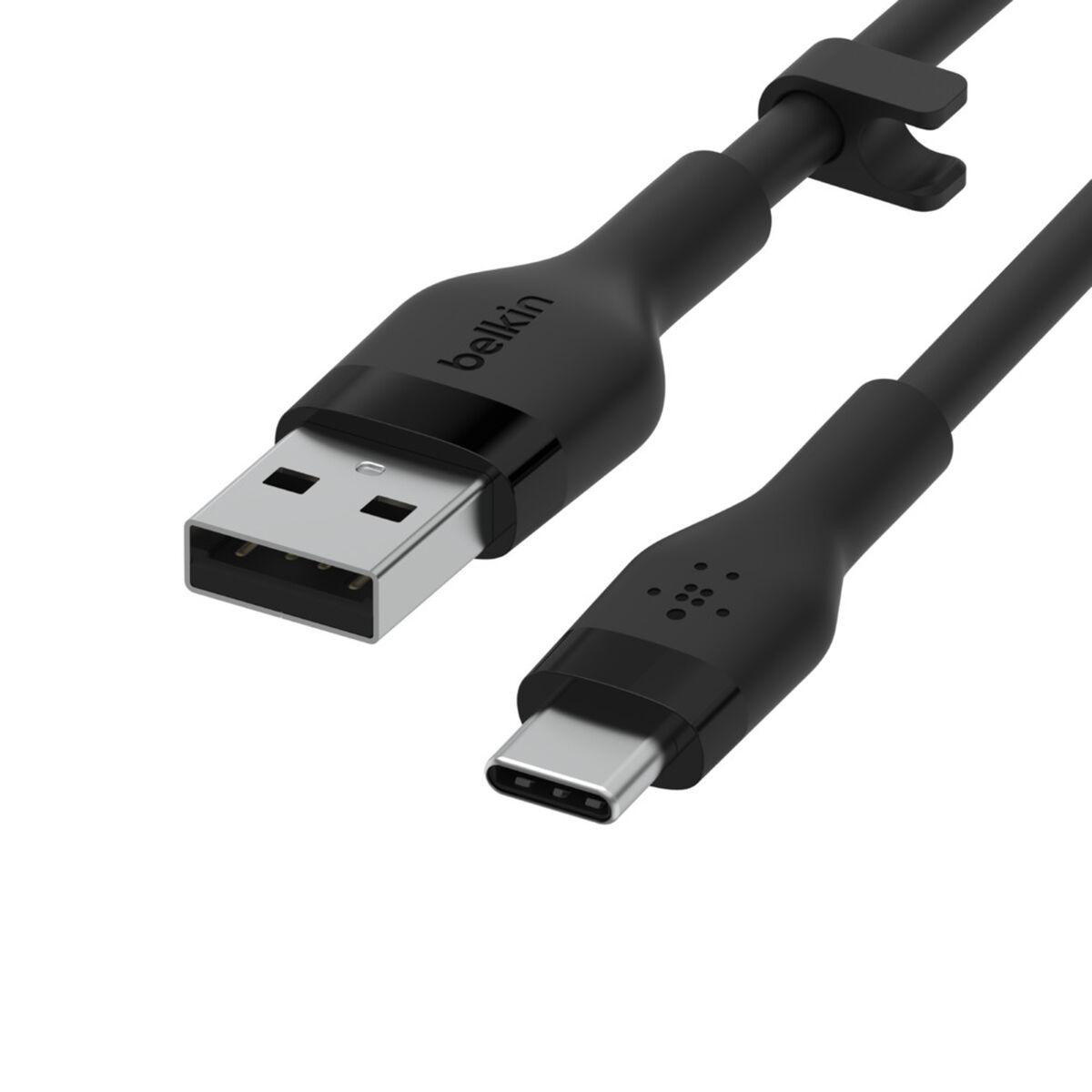 Belkin BOOSTCHARGE Flex cavo USB USB 2.0 2 m USB A USB C Nero (Belkin BOOST CHARGE - USB Type-C kabel)