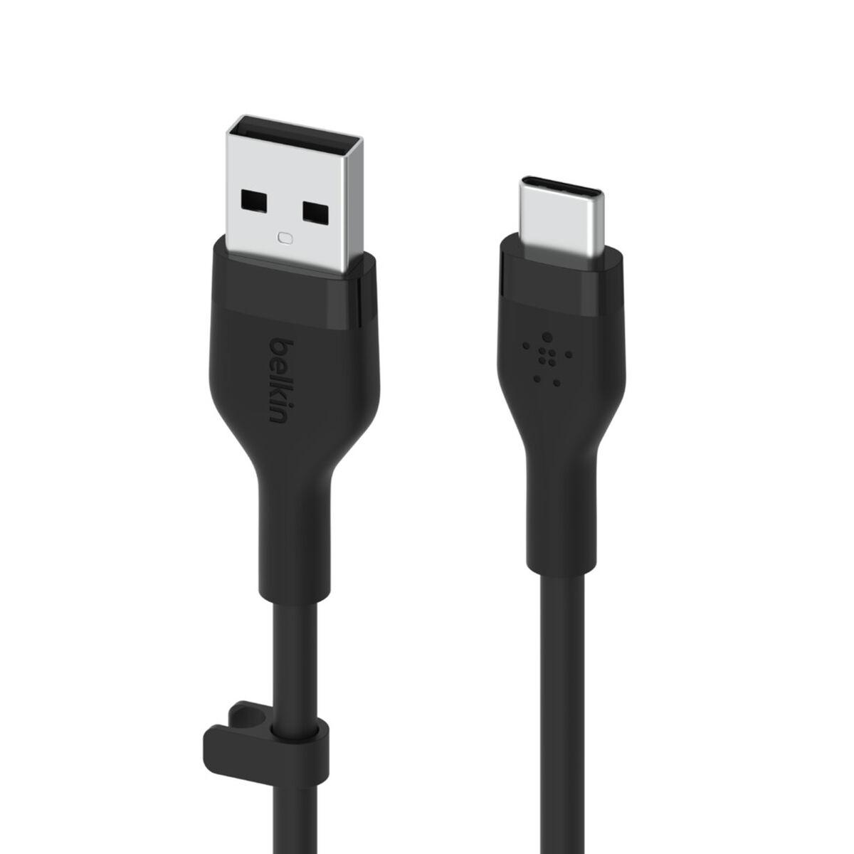 Belkin BOOSTCHARGE Flex cavo USB USB 2.0 2 m USB A USB C Nero (Belkin BOOST CHARGE - USB Type-C kabel)