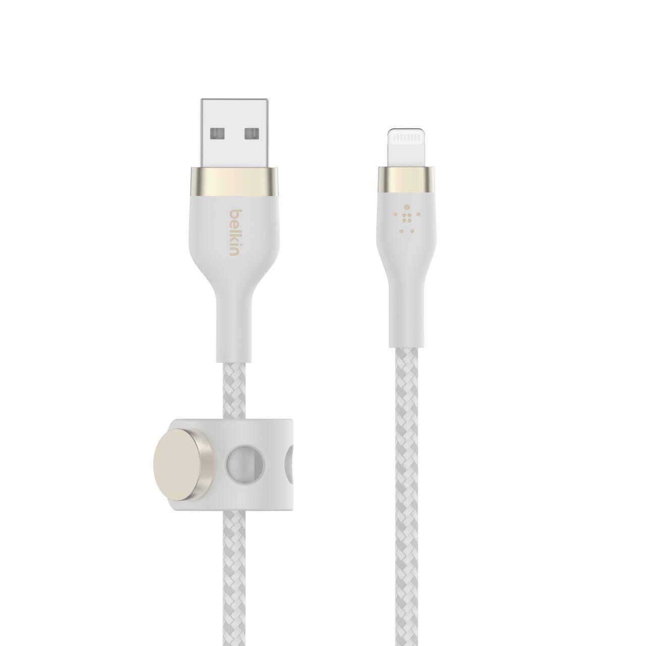 Belkin CAA010BT3MWH cavo Lightning 3 m Bianco (Belkin Flex Lightning/USB-A 3m mfi zet)