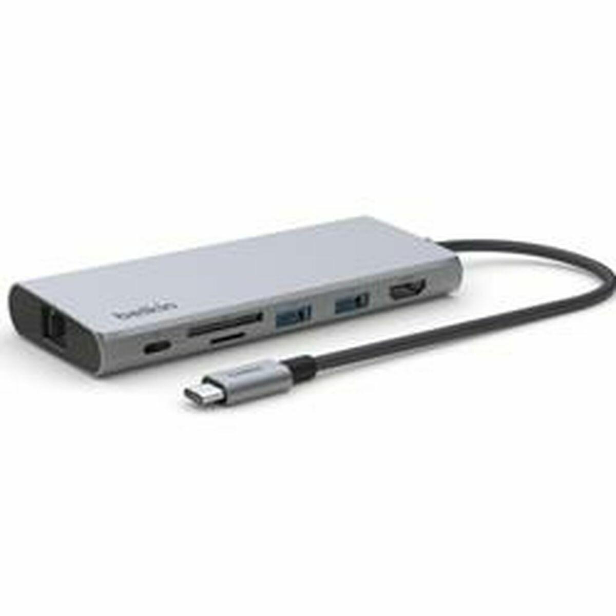 Belkin INC009BTSGY replicatore di porte e docking station per notebook USB tipo-C Argento