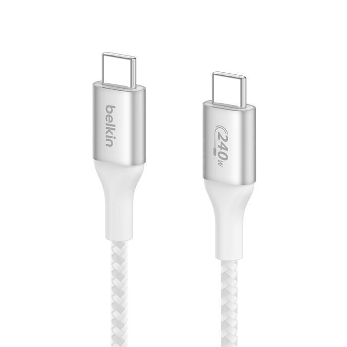 Belkin CAB015bt1MWH cavo USB 1 m USB 2.0 USB C Bianco (BOOSTCHARGE 240W USB-C USB-C 1M WHT)