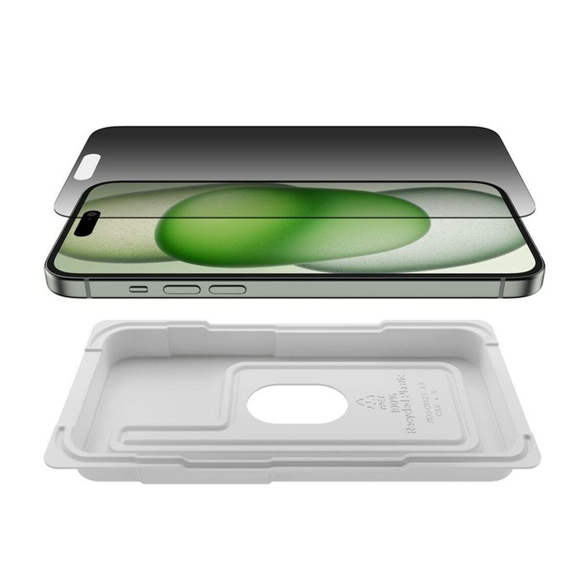 Belkin VETRO TEMPEREDGLASS ANTIMICROB. PRIVACY IPH 15PLUS (BELKIN TEMPEREDGLASS PRIVACY AM - SCREEN PROTECTOR - IPHONE 15 PLU)