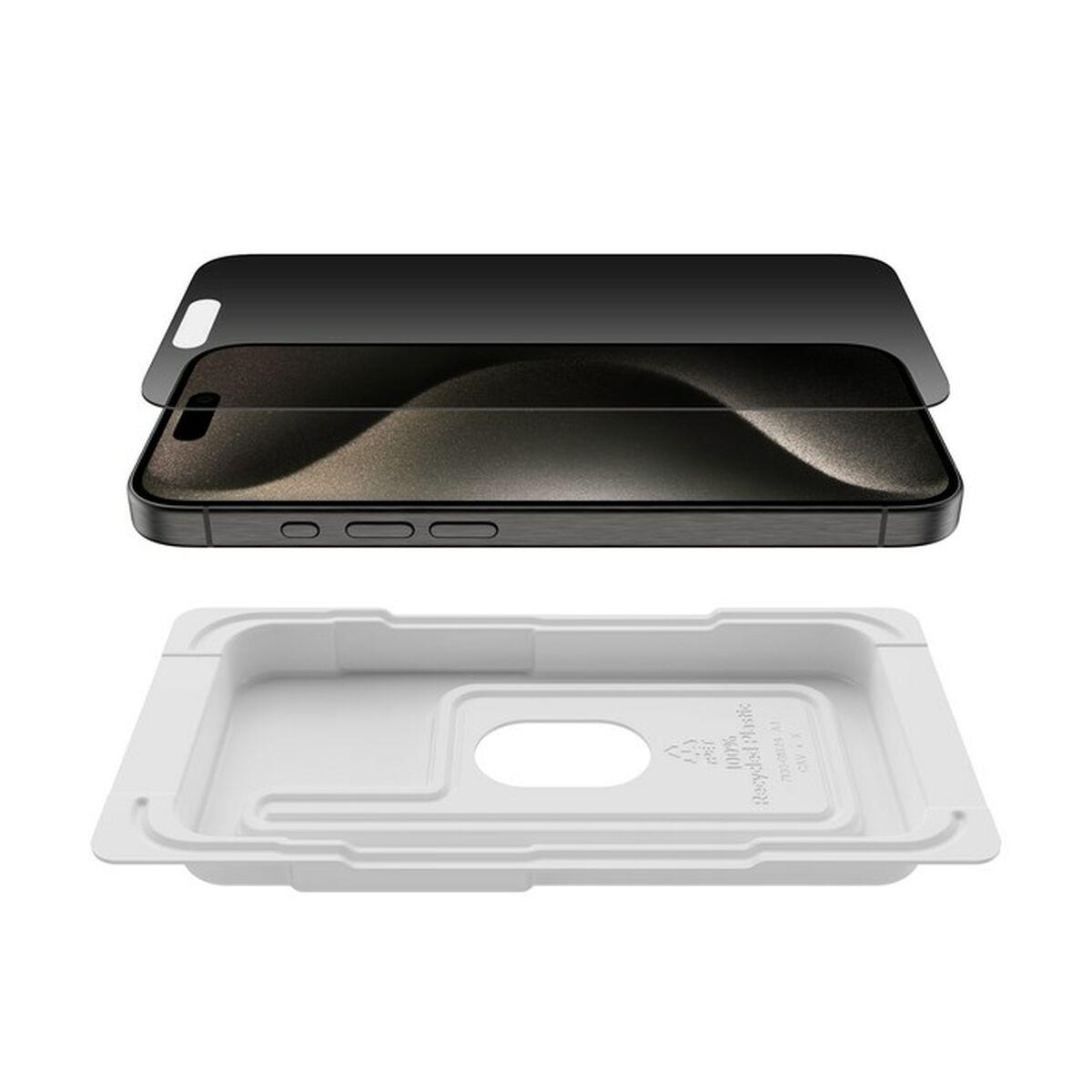 Belkin VETRO TEMPEREDGLASS ANTIMICROB. PRIVACY IPH 15 PRO (GLASS PRIVACY AM SCREEN IPHONE15PRO)