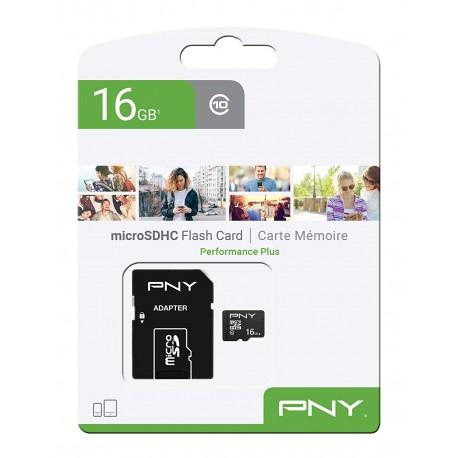 PNY Performance Plus 16 GB MicroSDHC Classe 10 (MICROSD PERFORMANCE PLUS 16GB - PNY MICRO-SD)